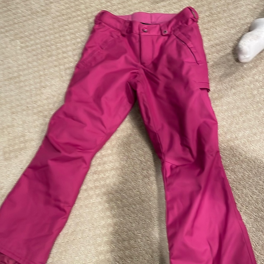 Used pink kids medium burton snow pants